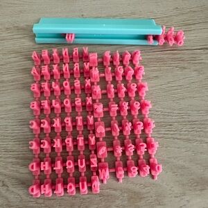 Pink Alphabet Stamp Set